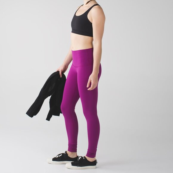 Lululemon Wunder Under Pant (Hi-Rise) Regal Plum size 6 - Picture 2 of 5